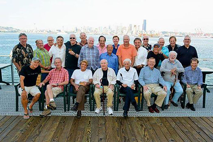 Picture of KJR alumni luncheon, members detailed below